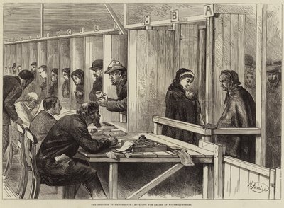 La crisi a Manchester, richiesta di aiuto in Windmill-Street da Harry Furniss